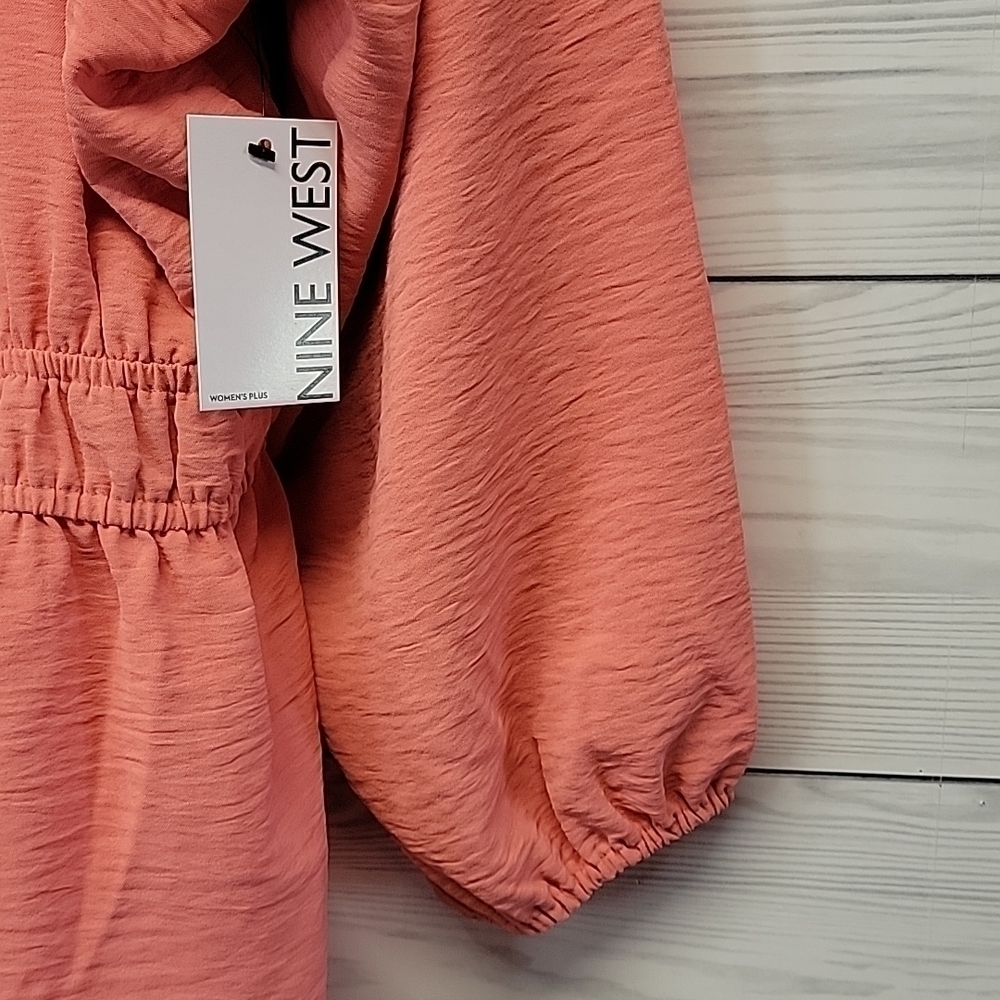 3X Nine West Peplum Blouse - Picture 6 of 7